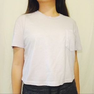 Brandy Melville Purple Pocket Tee